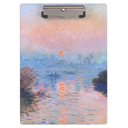 Zonnetijd op de Seine Claude Monet Klembord (Voorkant)