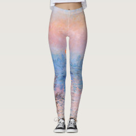 Zonnetijd op de Seine Claude Monet Leggings