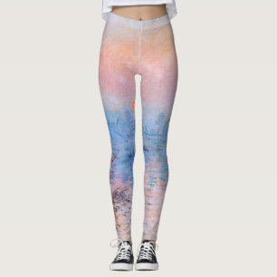 Zonnetijd op de Seine Claude Monet Leggings