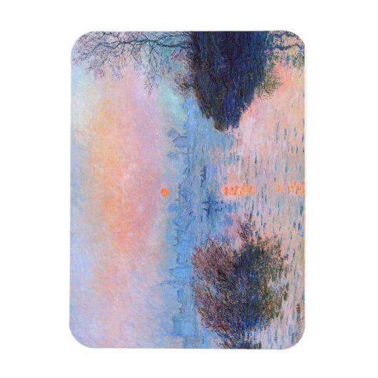 Zonnetijd op de Seine Claude Monet Magneet (Verticaal)