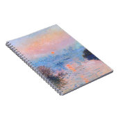 Zonnetijd op de Seine Claude Monet Notitieboek (Rechterzijde)