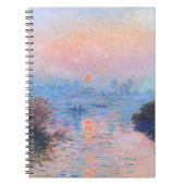 Zonnetijd op de Seine Claude Monet Notitieboek (Voorkant)