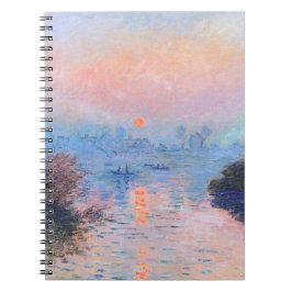 Zonnetijd op de Seine Claude Monet Notitieboek