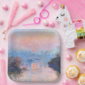 Zonnetijd op de Seine Claude Monet Papieren Bordje (Feest)