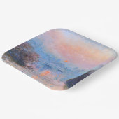 Zonnetijd op de Seine Claude Monet Papieren Bordje (Gebogen)