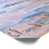 Zonnetijd op de Seine Claude Monet Poster (Hoek)