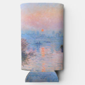 Zonnetijd op de Seine Claude Monet Seltzer Blikjeskoeler (Achterkant)
