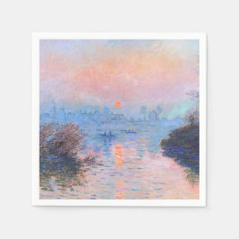 Zonnetijd op de Seine Claude Monet Servet
