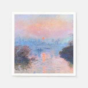 Zonnetijd op de Seine Claude Monet Servet