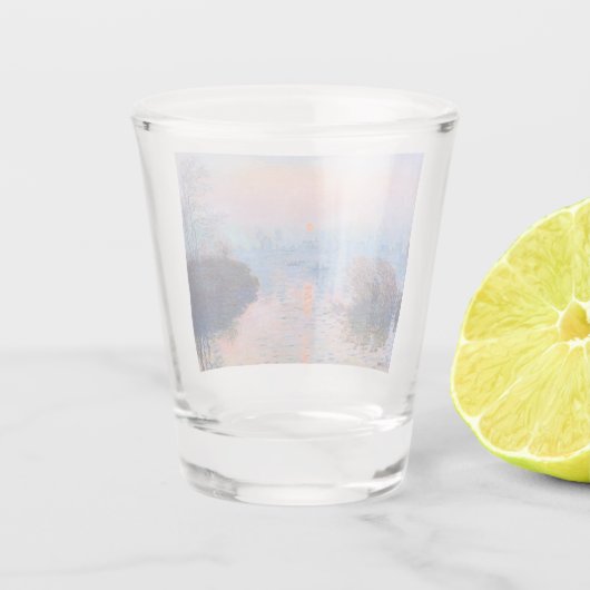 Zonnetijd op de Seine Claude Monet Shot Glas (Achterkant)