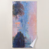 Zonnetijd op de Seine Claude Monet Strandlaken (Voorkant)