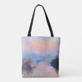 Zonnetijd op de Seine Claude Monet Tote Bag (Achterkant)