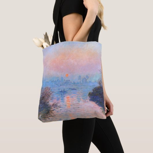 Zonnetijd op de Seine Claude Monet Tote Bag (Dichtbij)