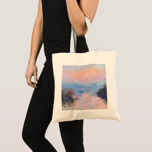 Zonnetijd op de Seine Claude Monet Tote Bag (Voorkant (product))