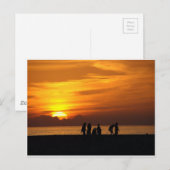 Zonnetijd op de strand briefkaart (Voorkant / Achterkant)