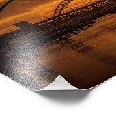 Zonnetijd op de Tyne Foto Afdruk (Hoek)