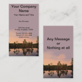 Zonnetijd op een Cypress Swamp Visitekaartje (Voorkant / Achterkant)