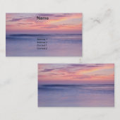 Zonnetijd op een strand visitekaartje (Voorkant / Achterkant)