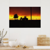 Zonnetijd op het Boerderij Poster (Keuken)