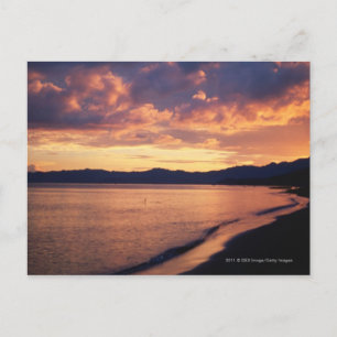 Zonnetijd op het strand briefkaart