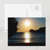 Zonnetijd op het strand in Syros Briefkaart (Voorkant / Achterkant)