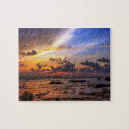 Zonnetijd op het strand legpuzzel