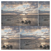 Zonnetijd op het strand stof (Close Up)