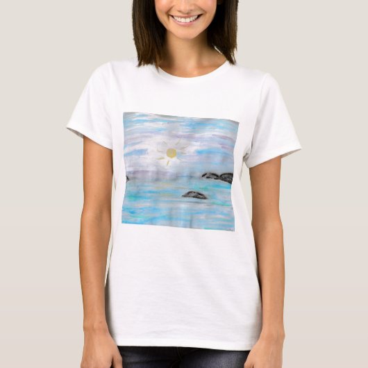 Zonnetijd op het water t-shirt (Voorkant)