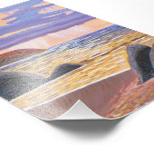 Zonnetijd op het Zee Foto Afdruk (Hoek)