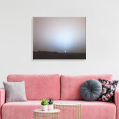 Zonnetijd op Mars- genomen van de Mars Rover-5-19- Canvas Afdruk (Insitu (Woonkamer))