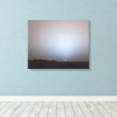 Zonnetijd op Mars- genomen van de Mars Rover-5-19- Canvas Afdruk (Insitu (Houten vloer))