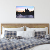 Zonnetijd op Notre Dame de Paris Canvas Afdruk (Insitu (Slaapkamer))