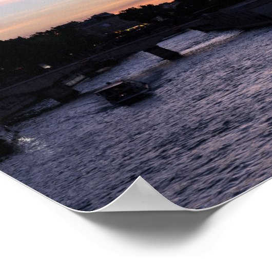 Zonnetijd op Notre Dame de Paris Poster (Hoek)