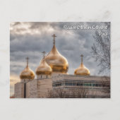 Zonnetijd op Russisch-orthodoxe kathedraal in Pari Briefkaart (Voorkant)