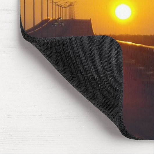 Zonnetijd over de 90e Bay St. Louis Bridge Muismat (Hoek)