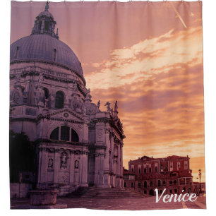 Zonnetijd over de Basilica in Venetië Douchegordijn