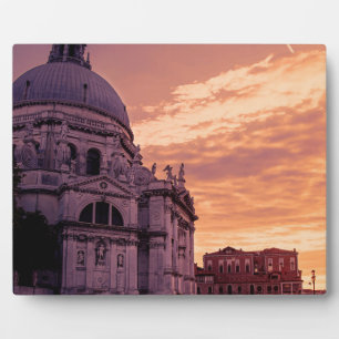 Zonnetijd over de Basilica in Venetië Fotoplaat