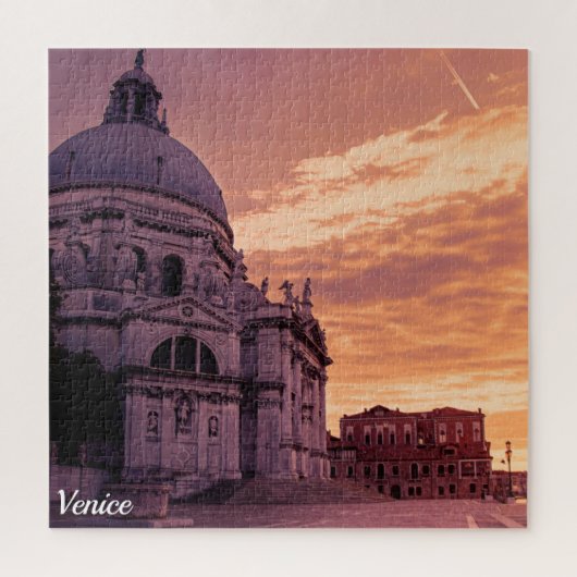Zonnetijd over de Basilica in Venetië Legpuzzel (Verticaal)