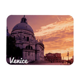 Zonnetijd over de Basilica in Venetië Magneet