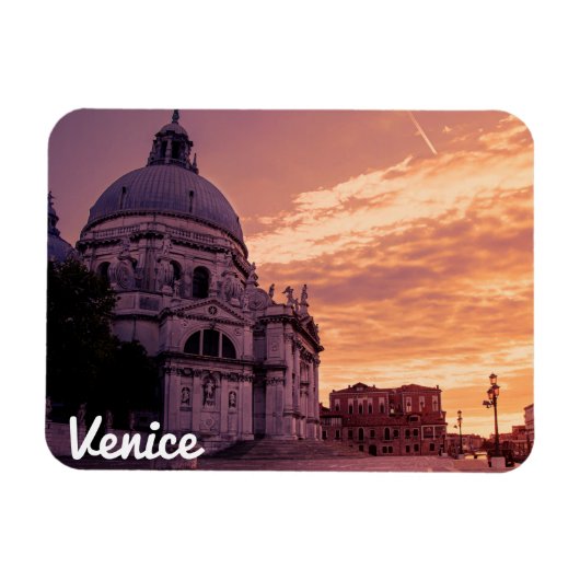 Zonnetijd over de Basilica in Venetië Magneet (Horizontaal)