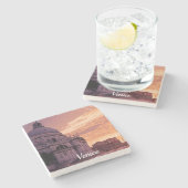 Zonnetijd over de Basilica in Venetië Stenen Onderzetter (Zijkant)