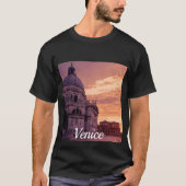 Zonnetijd over de Basilica in Venetië T-shirt (Voorkant)