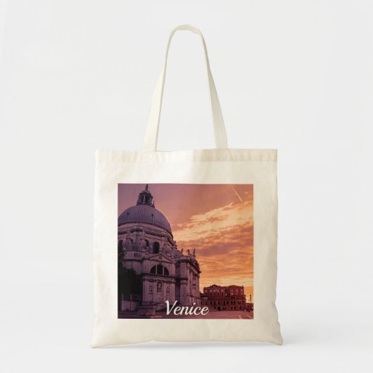 Zonnetijd over de Basilica in Venetië Tote Bag (Voorkant)