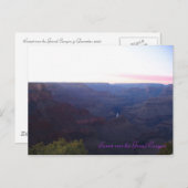 Zonnetijd over de Grand Canyon Briefkaart (Voorkant / Achterkant)