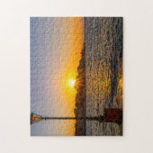 Zonnetijd over de haven van Venetië, Chania, Kreta Legpuzzel (Verticaal)