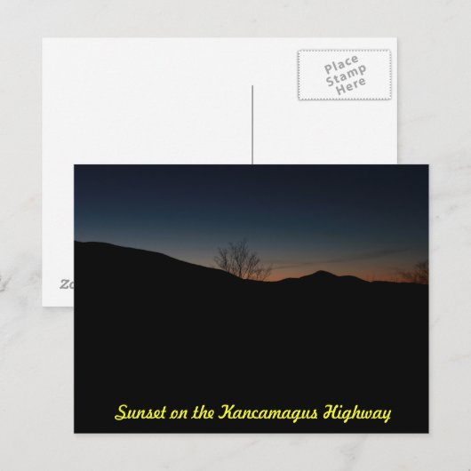 Zonnetijd over de Kancamagus Briefkaart (Voorkant / Achterkant)