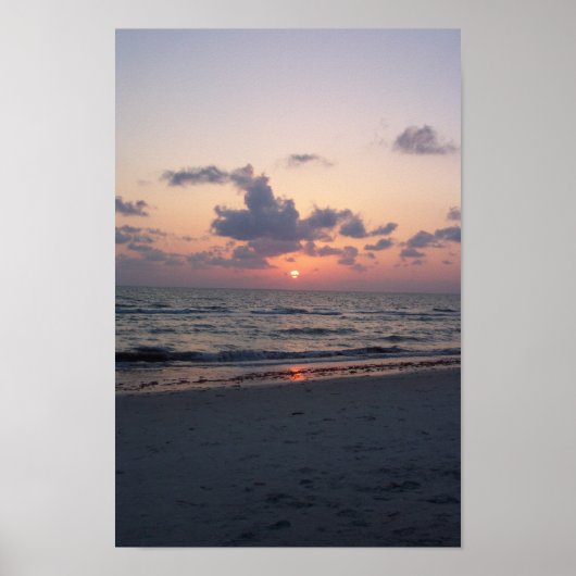 Zonnetijd over de Oceaan Poster (Voorkant)