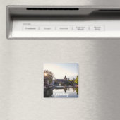 Zonnetijd over de oude middeleeuwse brug in Nürnbe Magneet (Insitu (Vaatwasser))