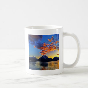 Zonnetijd over de Tetons Koffiemok