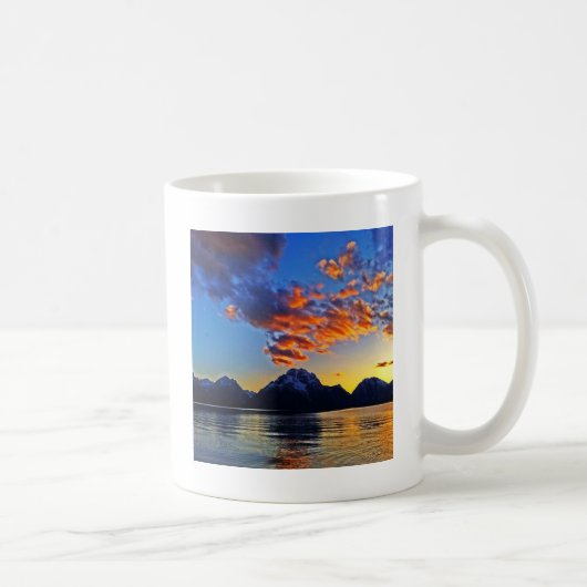 Zonnetijd over de Tetons Koffiemok (Rechts)